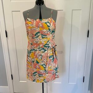 Nine West Multicolor Leaf Print Mini Dress